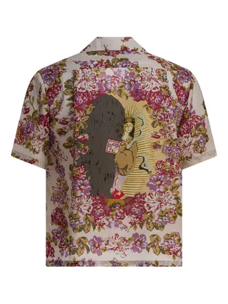 KAPITAL floral-print shirt - men - Silk/Modal - 5 - Red