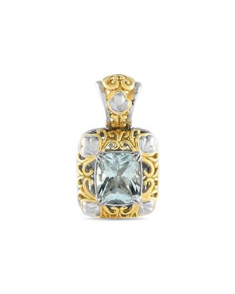 John Hardy 18K 4.00 Ct. Tw. Aquamarine Pendant (Authentic Pre-Loved)
