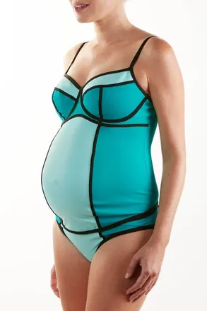 Cache Coeur Underwired maternity tankini Rosy in Mint at Nordstrom, Size X-Small