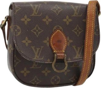 Louis Vuitton Pre-owned Monogram Shoulder Bag - Dames - Vintage Schoudertas - Bruin - ONE Size - Leer - Vintage