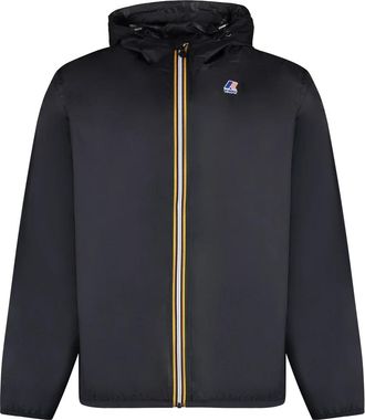 K-Way Claude Hooded Nylon Jacket - Heren - Vesten met rits - Zwart - 2XL - Nylon - Hoodies & sweatvesten