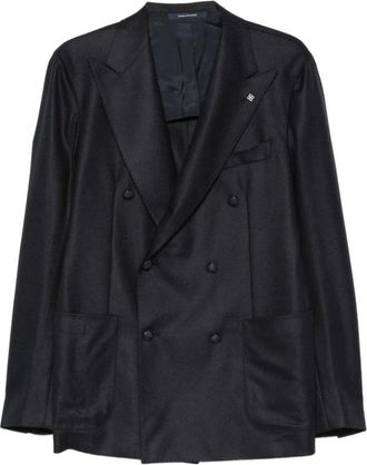 Tagliatore Dubbelrijige Jas - Heren - Blazers - Blauw - S - Jassen