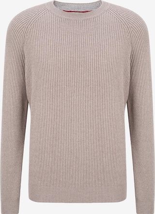 Brunello Cucinelli Rippstrick-Rundhalspullover aus Kaschmir mit Raglanärmeln