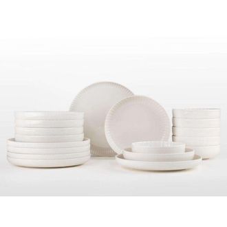 Hermia Set di stoviglie Set 100% Porcellana Bianco