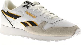 Reebok Mens Trainers Classic Leather Lace Up white black - Multicolour - Size UK 10.5