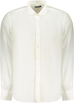 North Sails Spread Collar Shirt - Heren - Casual Overhemden - Wit - 3XL - Linnen - Overhemden