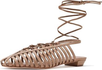 Bernardo Geneva Womens Flat Shoes Sand : 7.5 M, Leather