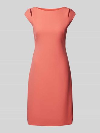 HUGO BOSS Minikleid aus Viskose-Mix mit Cut Out in Koralle, Gr&ouml;&szlig;e 32