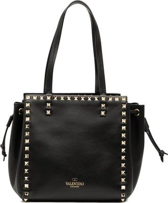 Valentino Pre-owned Valentino Leather Rockstud Drawstring Tote Ladies BL-PA86BOL2