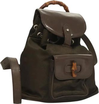 Gucci Pre-owned Backpacks, female, Brown, Size: ONE SIZE Pre-owned Vintage Backpack