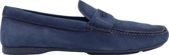 Churchs Blauwe platte schoenen met rubberen zool - Heren - Loafers - Blauw - 40 EU - Leer - Schoenen