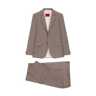 HUGO BOSS Hugo, Single Breasted Suits, male, Beige, Size: 2XL Arti-Hesten Extra Slim Fit Suit