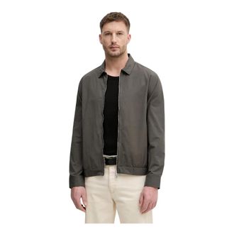 Lindbergh Katoenen Shirt - Heren - Zomerjassen - Groen - M - Katoen - Jassen
