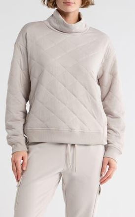 Yogalicious Summit Chic Quilted Sweatshirt in Shadow Rock at Nordstrom Rack, Size X-Large