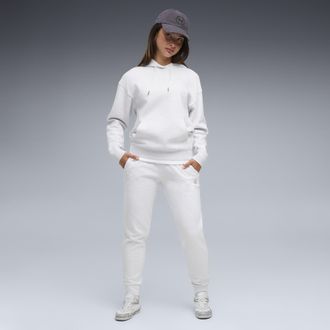 Puma Pantaloni della tuta Essentials Elevated da donna, Abbigliamento, Bianco, XL