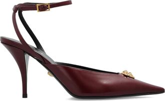 Versace 85 mm La Medusa pumps verfraaid met puntige neus - Rood
