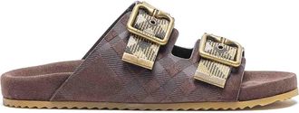 Burberry Brown Urchin Check Sandals