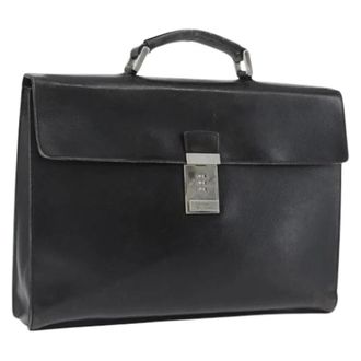 Prada Pre-owned Vintage Business Tas - Dames - Vintage Handtas - Zwart - ONE Size - Leer - Vintage