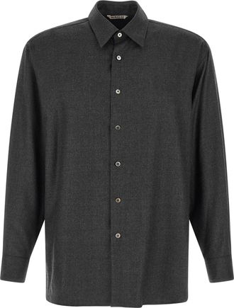 Auralee Ultra Fine Velvet Wool Shirt