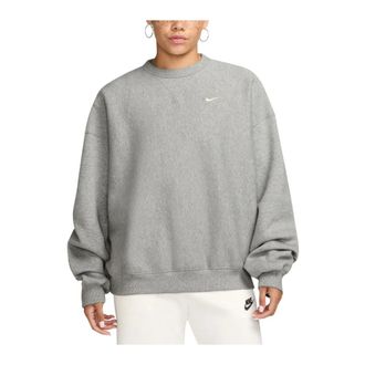 Nike Studio Fleece Heavyweight Oversized Crew - - Sport - Donna - Grigio - L