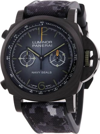 Officine Panerai Luminor Chronograph Automatic Black Dial Ladies Watch PAM01419