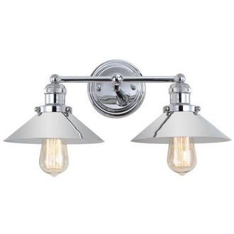 Jonathan Y Designs July 2-light Metal Vanity Light in Chrome at Nordstrom