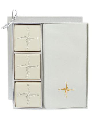 Carved Solutions Compass Soap Set