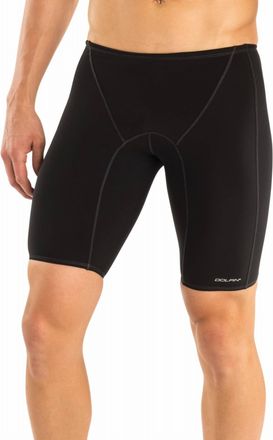 Dolfin Chlorine Resistant Fitted Jammer Mens Swim Trunks In Dol Black
