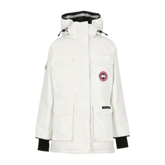 Canada Goose Winter Jackets, female, White, S, Expedition Parka