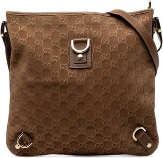 Gucci Pre-owned Gucci GG Suede Abbey D Ring Crossbody Ladies 0W2BHA9RDYWC8M5J