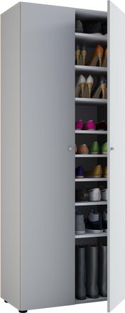 ebuy24 Ebuy24 - Gabinete De Zapato De Madera Vcm Dimensiones: An. 70 X Al. 178 X T. 40 Cm Gabinete Todo Uso 9 Compartimentos - Vandol (blanco)