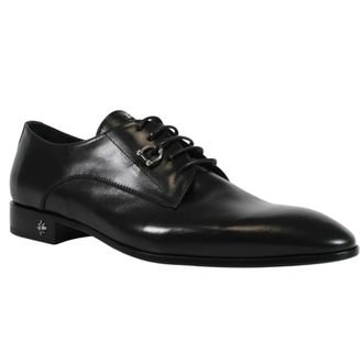 John Richmond Elegante veterschoen met verfijnd design - Heren - Nette schoenen - Zwart - 44 1/2 EU - Schoenen