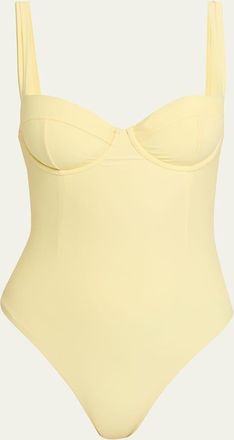 SIMKHAI Kyle Bustier One-Piece Swimsuit