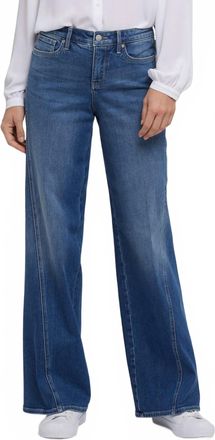 NYDJ Teresa Wide Leg Jeans With Contour Seams In Romantic Indigo