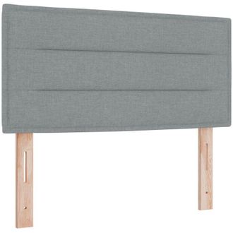 vidaXL Cabecero Altura Ajustable Con Cabecera Gris Claro 90 Cm Tela Vidaxl