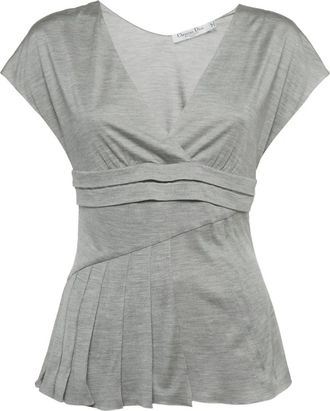 Dior Blusa a maniche corte - Grigio
