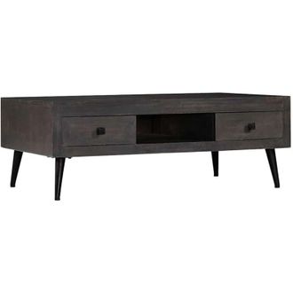 vidaXL Tavolino da Caffè in Legno Massello di Mango 100x60x35 cm - Vidaxl