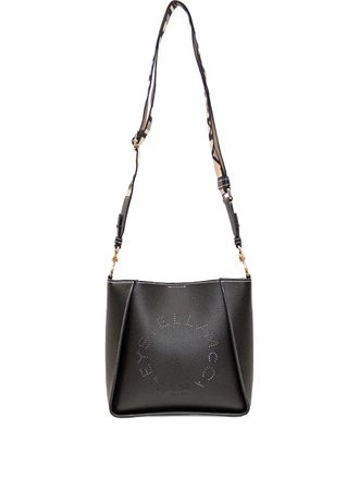 Stella McCartney Crossbodytas met geperforeerd detail - Zwart