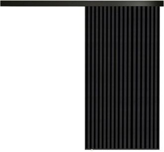 Mirjan24 Mobilier1 - Puerta Corredera Dover 204, Antracita + Negro