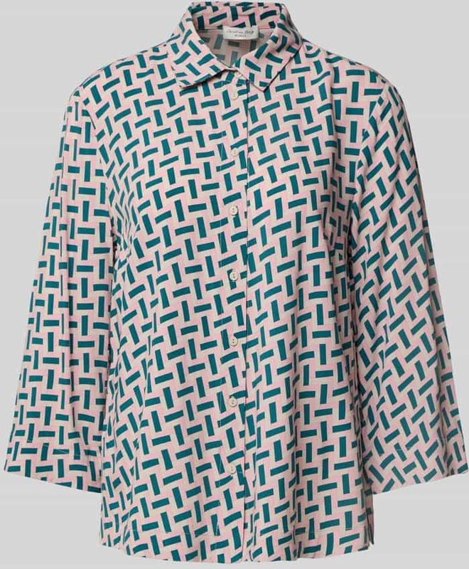 Hemdbluse mit Knopfleiste in Altrosa, Gr&ouml;&szlig;e 36