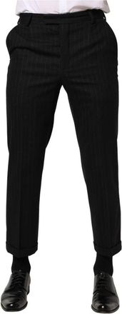 Dolce & Gabbana Dress Broeken - Heren - Nette broeken - Zwart - S - Wol - Broeken