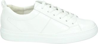 Paul Green Sportieve lage damessneakers wit - Dames - Sneakers - Wit - 41 EU - Leer - Schoenen