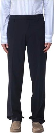 Emporio Armani Broeken - Heren - Straight fit broeken - Blauw - S - Nylon - Broeken