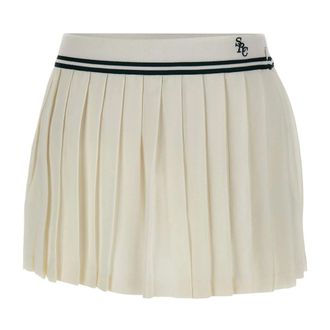 Sporty & Rich Short Skirts, female, White, Size: XS SRC Abigail Skirt
