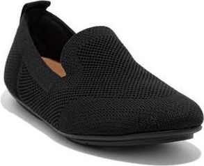 FitFlop Allegro Knit Loafer in All Black at Nordstrom Rack, Size 11
