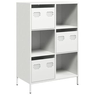 Berkfield Home Highboard White 68x39x103.5 cm Steel