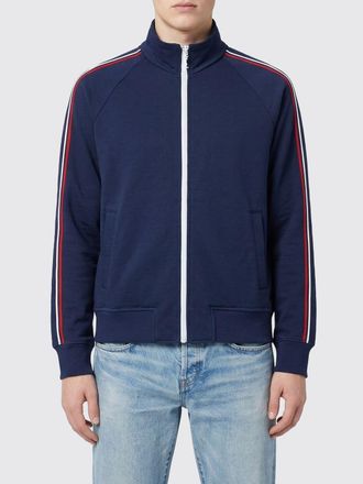 Saint Laurent Felpa in misto cotone con bande Saint Laurent