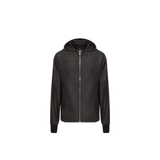 Rick Owens Moncler Ziplock Windbreaker, Unisex, Black, Size: 00