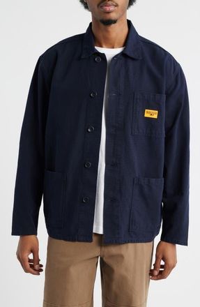 Service Works Organic Cotton Button-Up Chore Coat in Dark Navy at Nordstrom, Size Medium