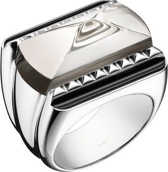 Baccarat Louxor Silver Crystal Ring